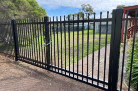 Steel security gates - Blue Sovereign Fences and Gates